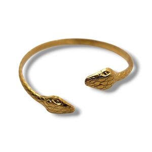 Gold Snake Design Reptile Bracelet